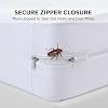 Waterproof Bed Bug Mattress Protector Double 137x190 cm | Anti Allergy Mattress Encasement with Secure Zip Closure | 30 cm Deep Zipped Mattress Protector, Hypoallergenic & Noiseless 6-Sided Protection