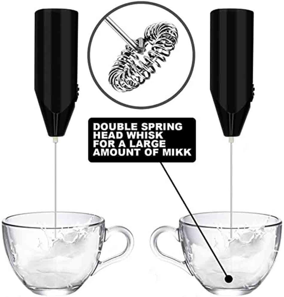 Electric Milk Frothers Drink Foamer Whisk Mixer Stirrer Coffee Egg Beater Baking Tool (Color : A Size : As the picture shows)