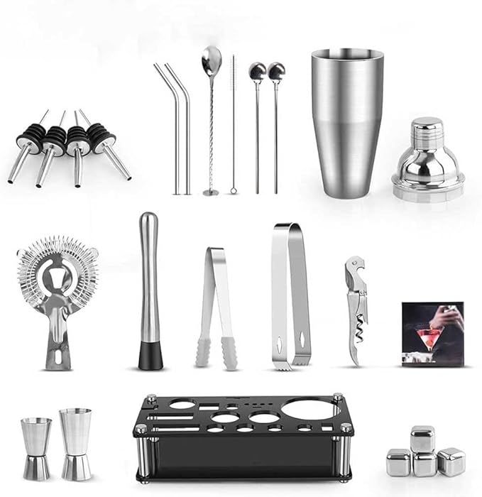 Kit Bartender, Set Bar Coctelera con Soporte - 25 oz miniatura 7