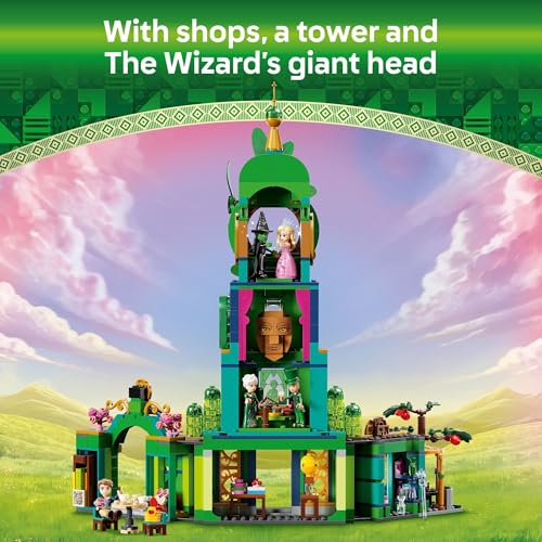 LEGO Wicked Welcome to Emerald City Building Toy - Wicked Toy for Kids, Ages 9+ - Gift for Girls and Boys with Tower Model, Glinda, & Elphaba Minidolls - 75684 - image 3