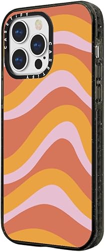 Miniatura 6 de CASETiFY Oh So Graceful - Funda Impact para iPhone 13 Pro protección contra caídas de 6.6 pies - Coral Waves by Oh So Graceful - Negro transparente