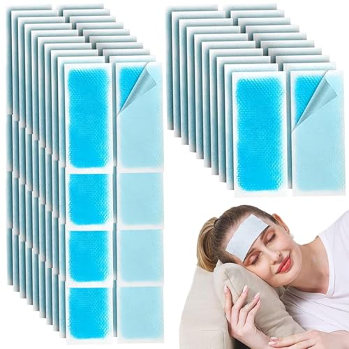 Patcher de enfriamiento 100 PCS Patch de fiebre larga de enfriamiento instantáneos para niños Pack de hielo de gel lista para usar para dolor de cabeza, fiebre, alivio del dolor, migraña, d