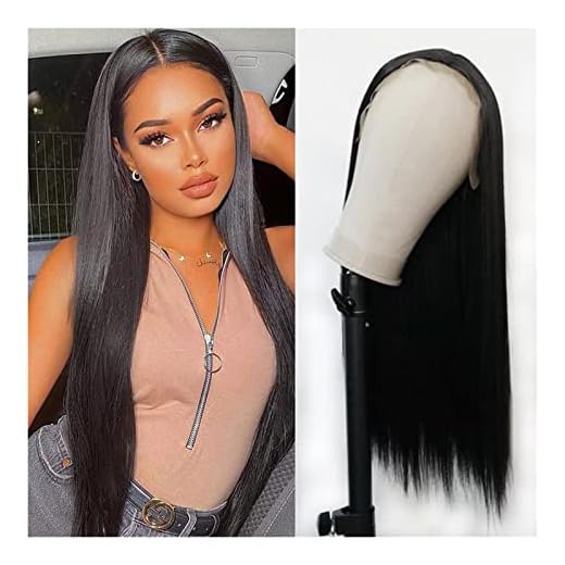 Hårstycken Kvinnors syntetiska spetsfront peruk före ritad med baby hår peruker värmebeständig Hårförlängningar (Bulk Buy : 13X4X1 Lace Wigs, Color : 01)