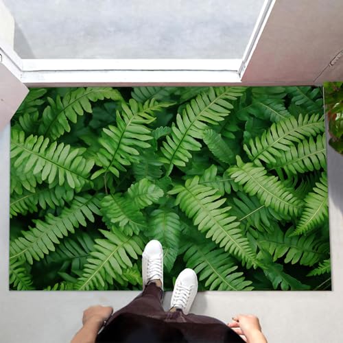 Paillasson Intérieur Extérieur 90X150Cm Tapis Entrée Vert - 5