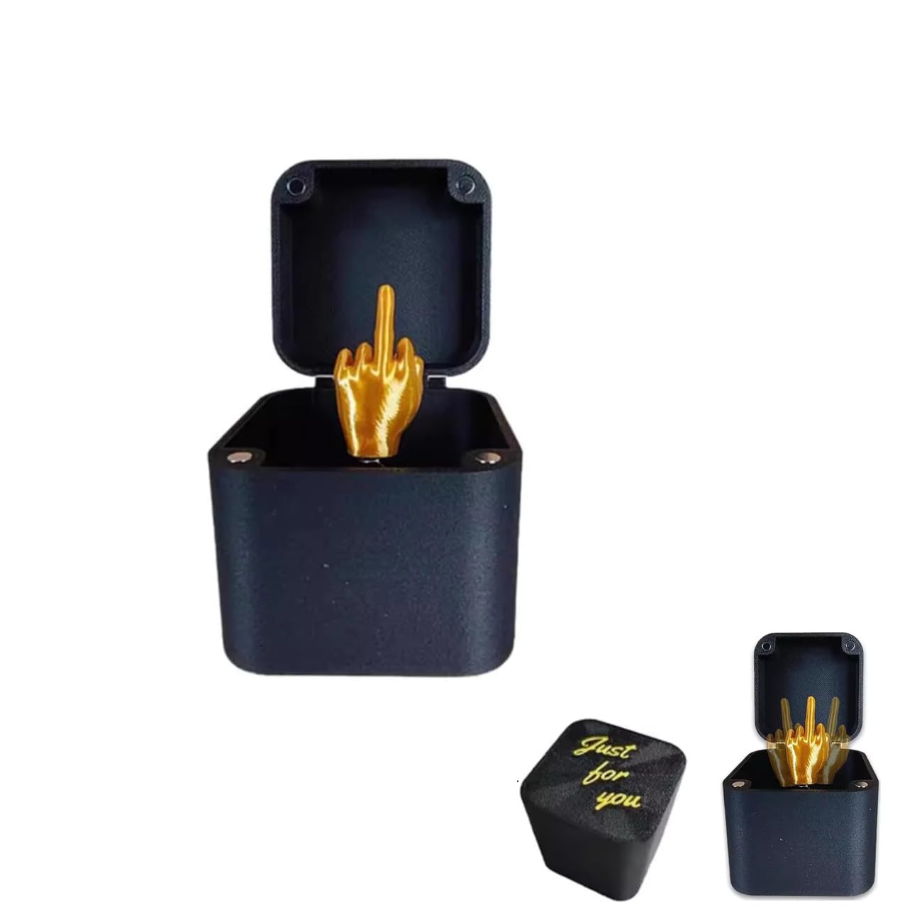 Coffret Cadeau Surprise For Doigt D'honneur, Doigt D'honneur Dans Une Boîte, Boîte Amusante For Doigt D'honneur, Cadeaux Farces, Cadeau Pop-up