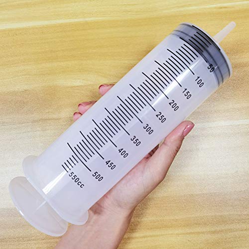 500/550ml Large Syringe with 31.5 Inch Tube, Extra Big Plastic Garden