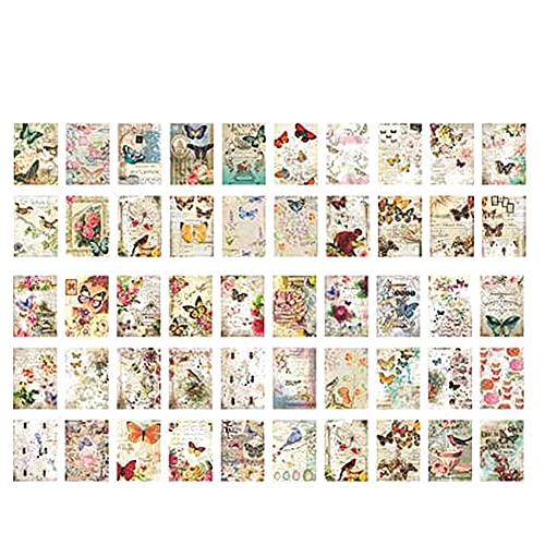 300 Sheets Vintage Journaling Scrapbooking Material Paper,Scrapbook Paper,Aesthetic Decorative Craft Paper, For Junk Journal Diary Journal Embellishment Supplies Diy Craft #TOP3