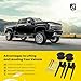 YHTAUTO 3.5 Inch Front & 3 Inch Rear Leveling Lift Kit Compatible with Jeep Commander 2006-2010, Grand Cherokee 2005-2010, RWD/4WD, Steel Fork Clevis & Spring Spacers w/Hardware Kit Set of 4