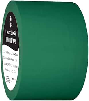 TRENDIKRAFT 4 Inch x 15 mtr Vastu Green Color Tape For Toilet, Kitchen and Home Entrance, Vastu Tape Remedy (Green, 4 Inch, 15 metres)