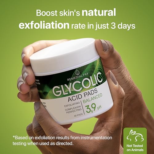 Remedial Pax SB-122 Glycolic Acid Resurfacing Pads 30% For Face And Body - Exfoliating Facial Peel-Vitamins B5 C E thumb #1
