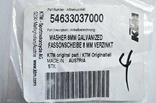 Miniatura 8 de KTM Arandela OEM 8MM galvanizada parte 54633037000