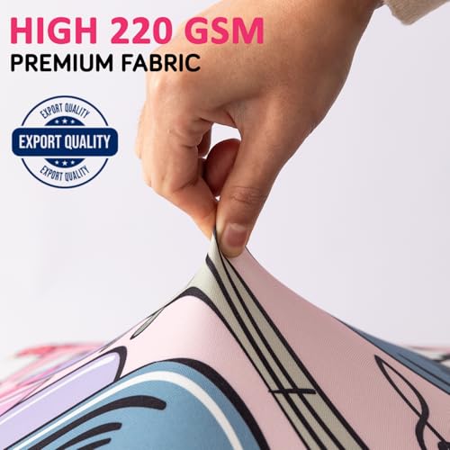 Image of HOKIPO 220gsm Durable and Washable Suitcase Covers for Trolley Suitcase, Small (18-19inch) - Music Vibes (AR-6343-D6)