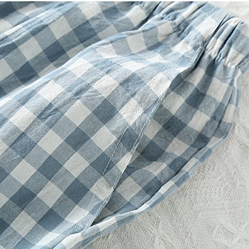 Image of STMAHER Men's Pajama Pants Cotton Pjs Bottoms Lightweight Pajama Bottoms Woven Knit Pants With Pocket