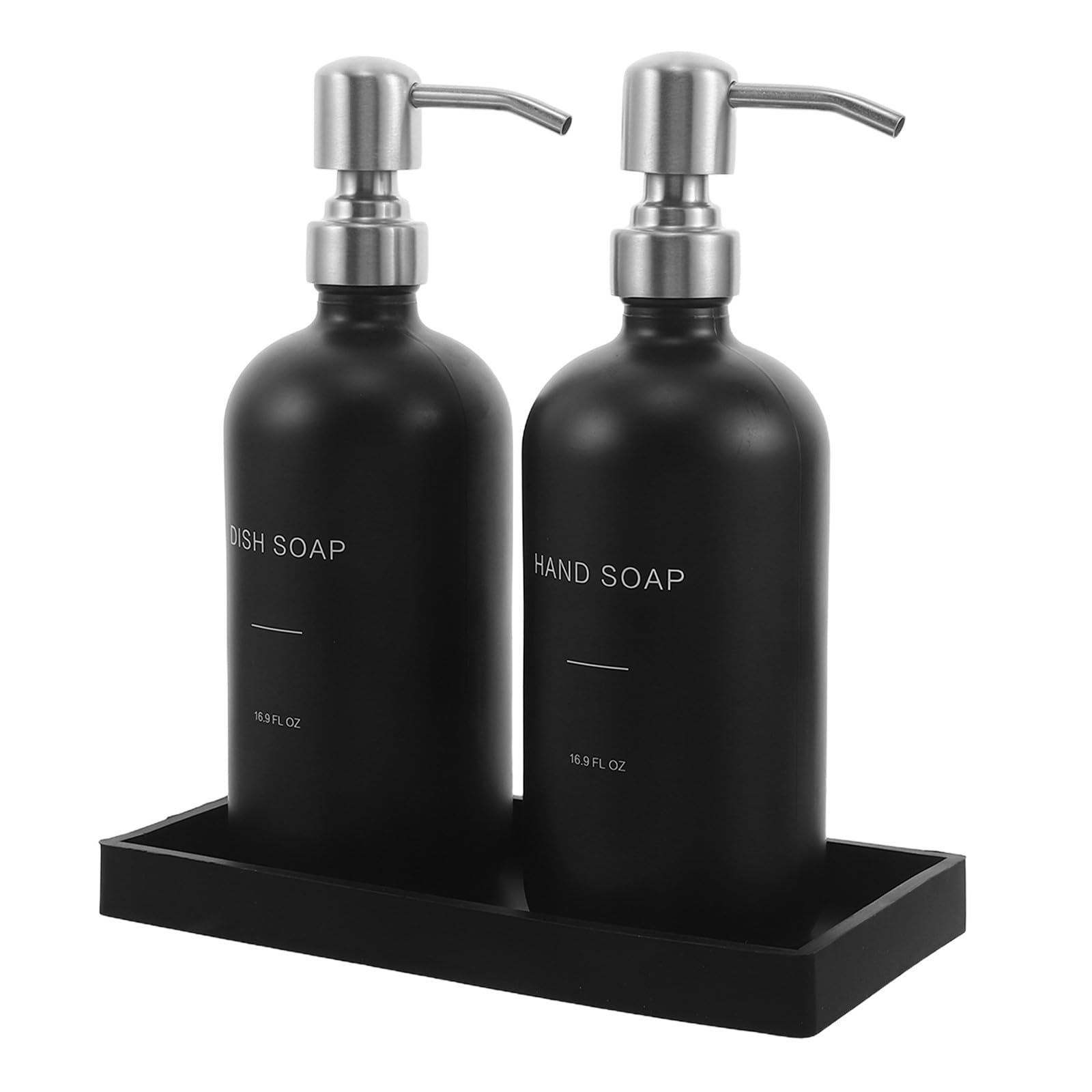 Dispenser Sapone in Vetro da 500ml con Pompa in Metallo