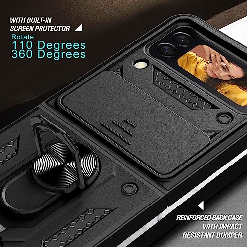 Coque Samsung Galaxy Z Flip 4 antichoc avec support pour objectif camera - 5