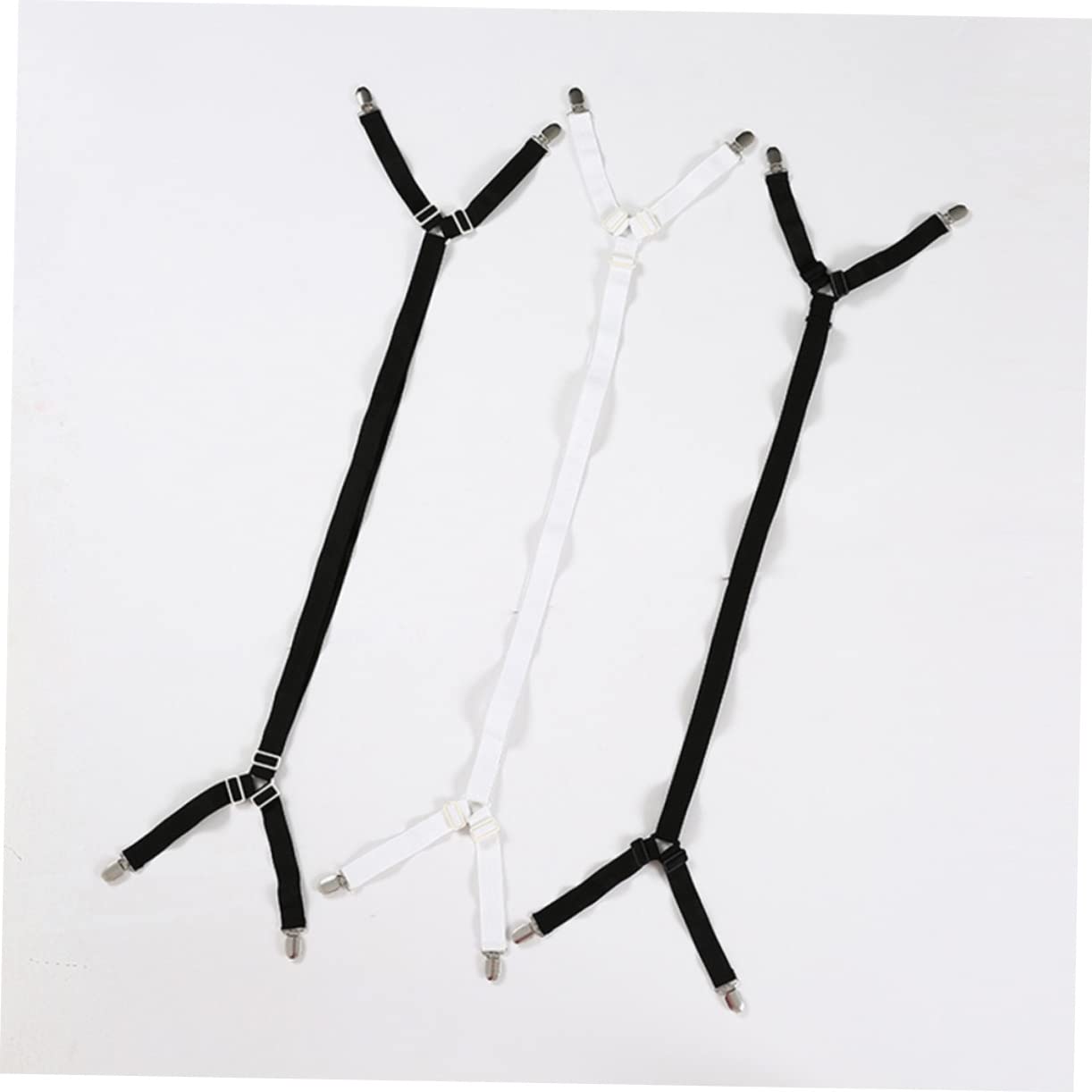 HOLIDYOYO 4 Clip Bed Sheet Fasteners Metal Bed Sheet Gripper Home Upholstery Tool