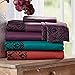 Montgomery Ward Color Connection Damask Microfiber Sheet Set, Twin, Red
