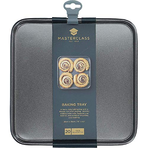 Master Class 26Cm/10 Non-Stick Square Baking Tray Sheet Pan | Ideal For Making Swiss Rolls Flapjacks Pastries Grilling Or Roasting #TOP3