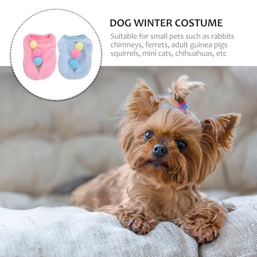 Vestido para cachorro Hemoton con patrón de helado miniatura 6