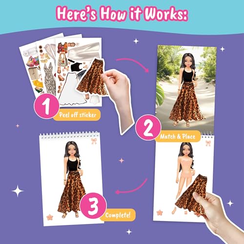 BSCOOL Sticker Dress Up Books - Image 4