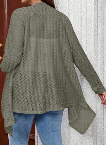 Image of Eytino Plus Size Cardigan for Women Lightweight Half Sleeve Summer Loose Kimono Cardigan Beach Cover Ups(1X-5X)