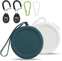 Vista 16 de WALLFID Bolso de silicona para golosinas de perro, pequeño, con clicker de entrenamiento para mascotas, bolsa para caminar para perros y gatos