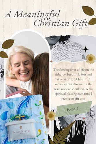 Seed of Life Prayer Scarf - Psalm 1 - Soft, Lightweight 28"x70" Christian Gift for Women, Bible Verse Shawl for Devotion4