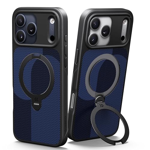 CASEKOO 360 Spin Magnetic Stand for iPhone 17 Pro Max Case Texture