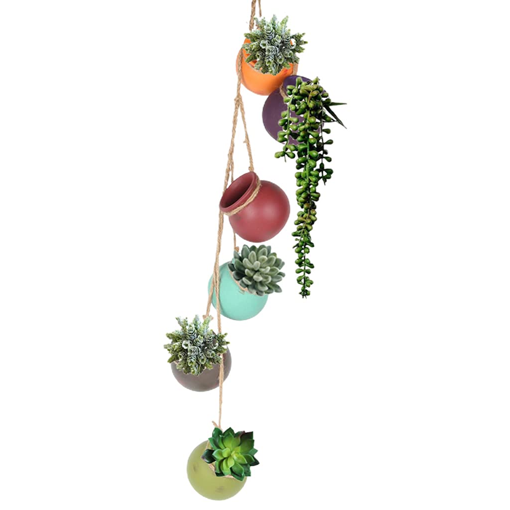 Pots de fleurs en céramique anti pourrissement des racines avec drainage pour mur et extérieur