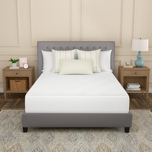 Sealy Complete Protection Waterproof Stain Protection Antimicrobial Soft Comfort Top PerfectGrip Stretch Sidewalls Machine Washable Fitted Mattress Protector, Full Size, White