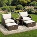 Koioplie Rattan Gartenmöbel Set 5-teilig