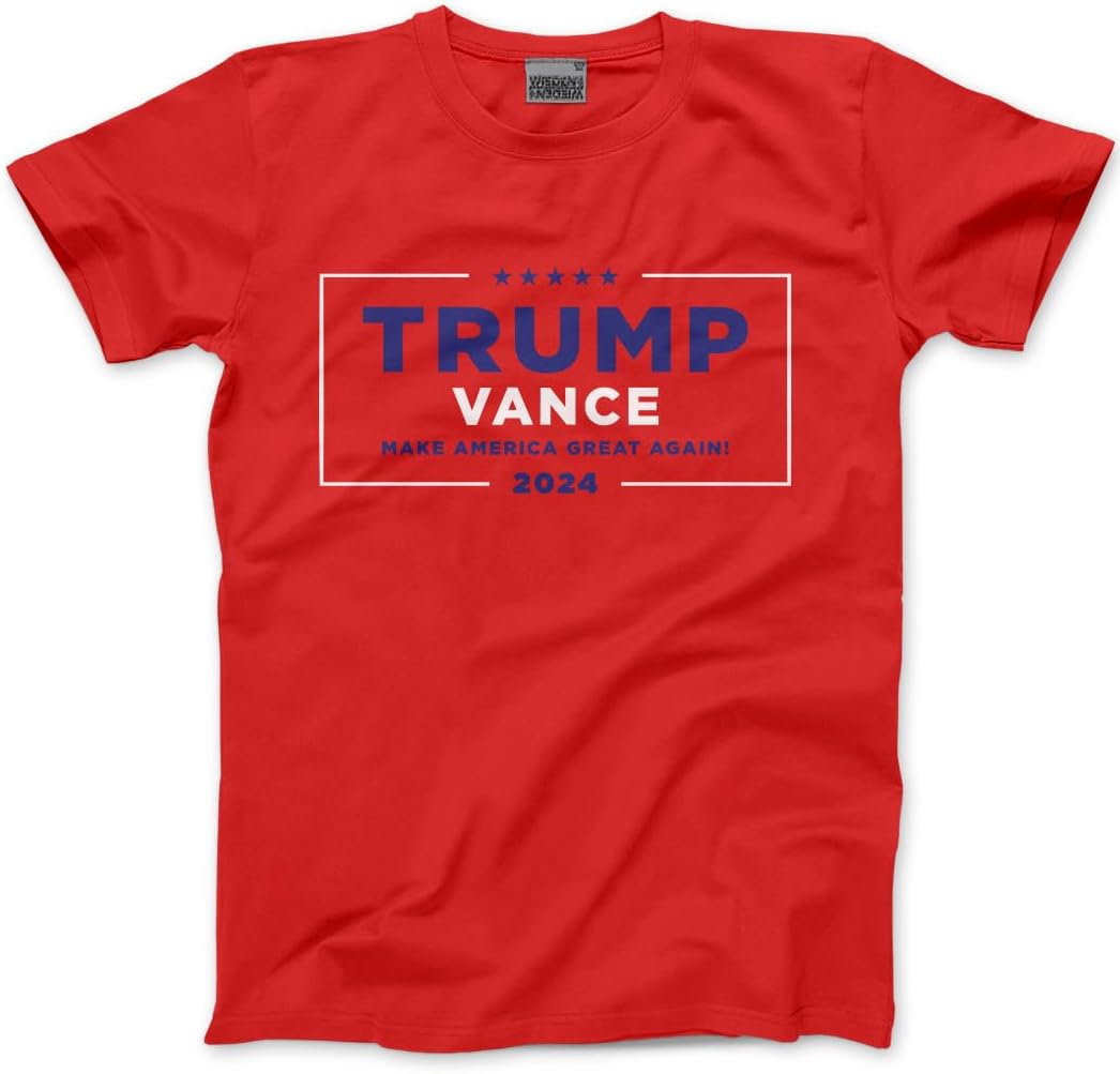 HotScamp Trump and Vance for President 2024 American Election Presidential Campaign Mens and Youth Unisex T-Shirt
