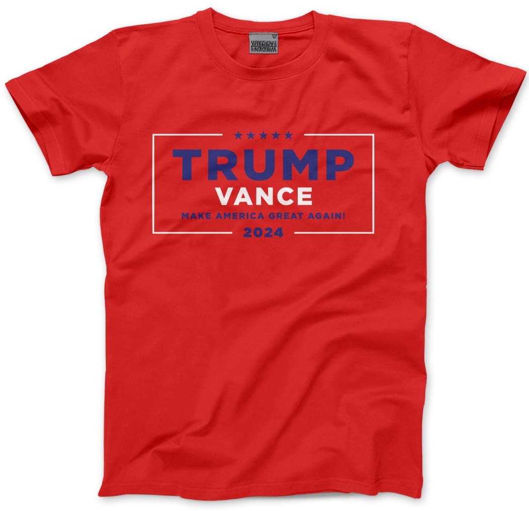 HotScamp Trump and Vance for President 2024 American Election Presidential Campaign Mens and Youth Unisex T-Shirt