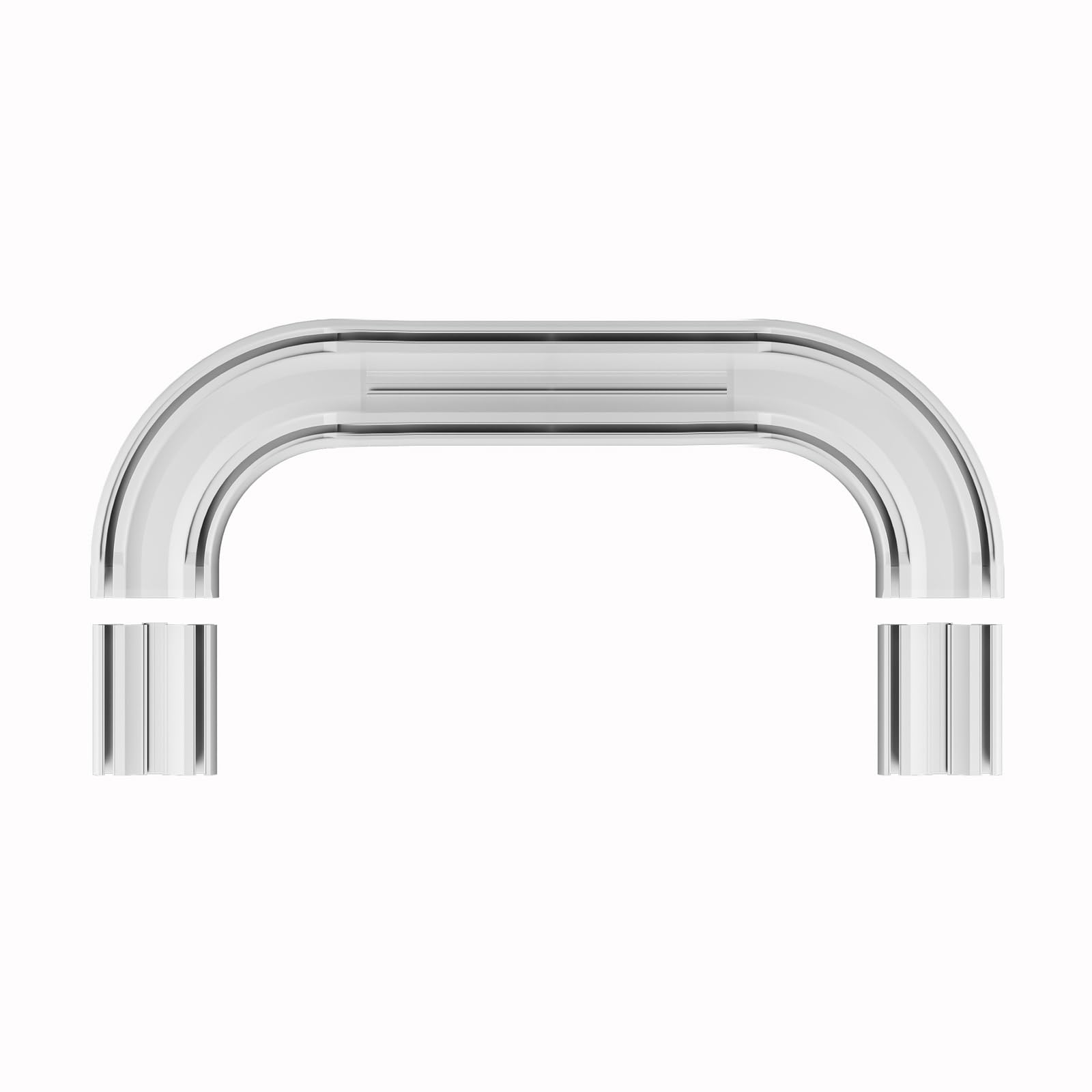 Zhixubah Black Aluminum Curtain Track Ceiling Mount Heavy Duty 1.6-19.7Ft Double Aluminum Curtain Rail System Slim Room Divider Slide Tracks And Hardware Set For Living Room Rv(,6M(19.7Ft))