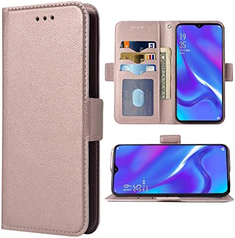 Compatible with Oppo R17 Neo Folio Flip Wallet Case,PU Leather Credit Card Holder Slots Heavy Duty Full Body Protection Kickstand Hard Hybrid Protective Phone Cover for Oppo RenoA Cases Rose Gold Compatible with Oppo R17 Neo Folio Flip Wallet Case,PU Leather Credit Card Holder Slots Heavy Duty Full Body Protection Kickstand Hard Hybrid Protective Phone Cover for Oppo RenoA Cases Rose Gold