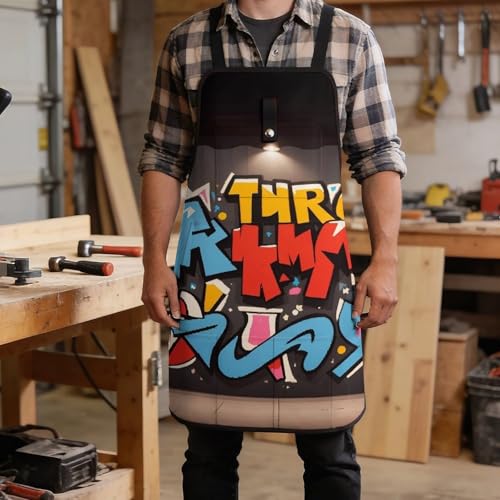 Delantal de trabajo Graffiti Hip Hop para hombres y mujeres miniatura 5