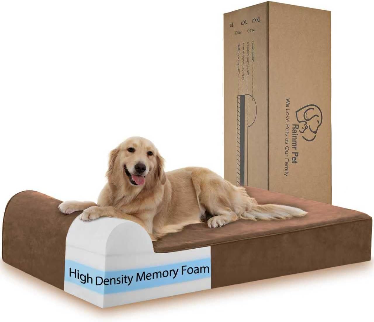 Large Orthopedic Dog Bed 7″ Memory Foam, Waterproof & Washable, 48″x30″ Large Orthopedic Dog Bed 7″ Memory Foam, Waterproof & Washable, 48″x30″