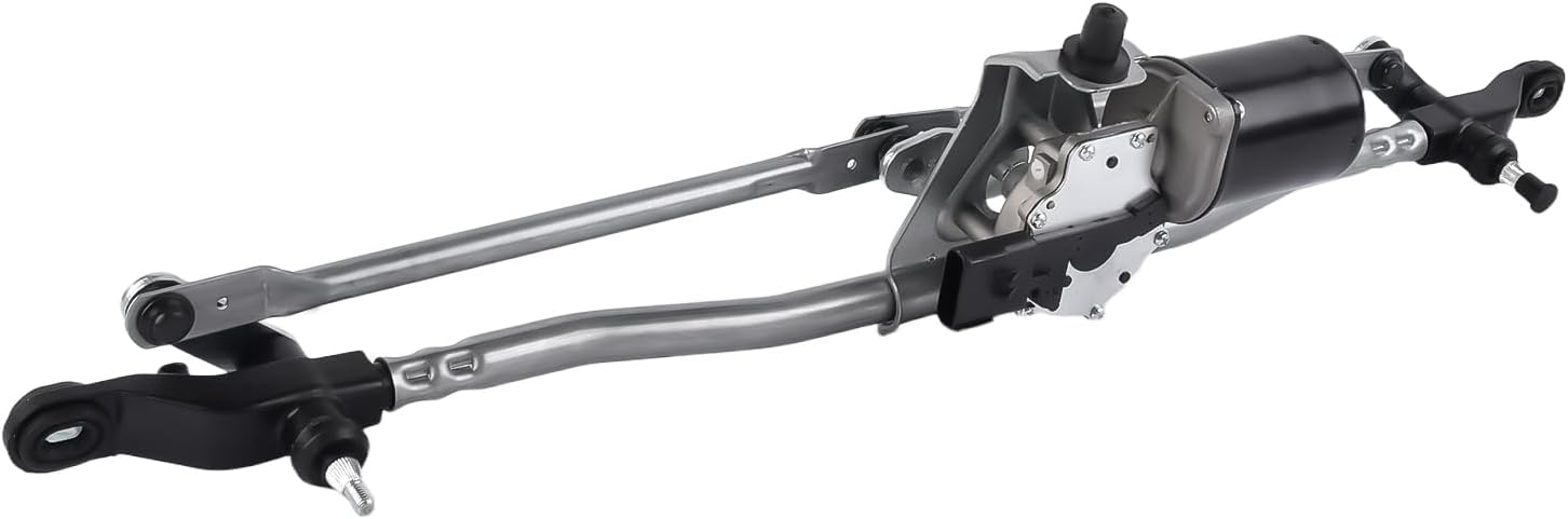 Front Windshield Wiper Motor and Linkage Assembly Fit for 2007-2018 Jeep Wrangler 2018 Wrangler JK Replaces 55077859AB 55077859AC 55077859AD 68002388AB Complete Wiper Transmission Set
