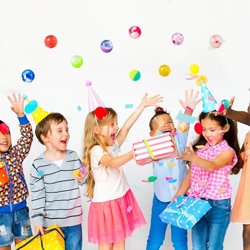 JOYIN 24 Stück 32 mm Flummies für Kinder, Flummi Mitgebsel Kindergeburtstag, Gummibälle Kleine Weihnachten Geschenke Adventskalender für Kinder, Strumpffüller