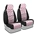 Coverking Custom Fit Front 50/50 Bucket Seat Cover for Select Dodge Challenger Models - Neoprene (Hawaiian Pink With Black Sides)
