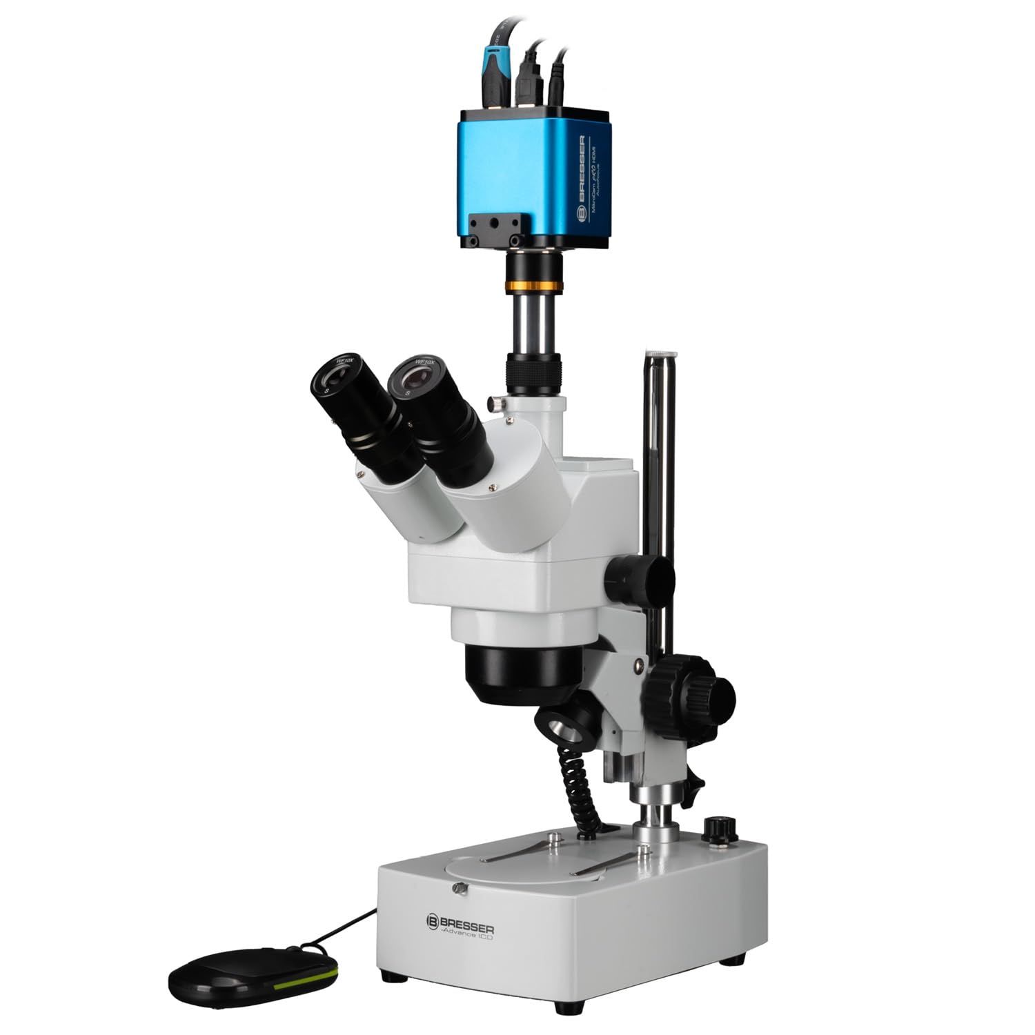 BRESSER ICD Advance Zoom 10x-160x Stereomicroscope z MikroCam Pro HDMI Autofocus Mikroskop