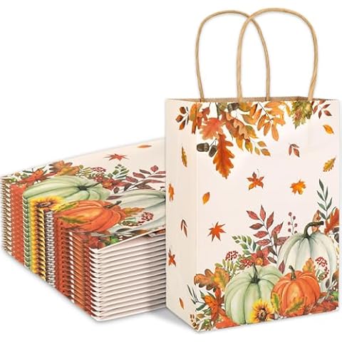 JarThenaAMCS 24Pcs Autumn Gift Bags Cover