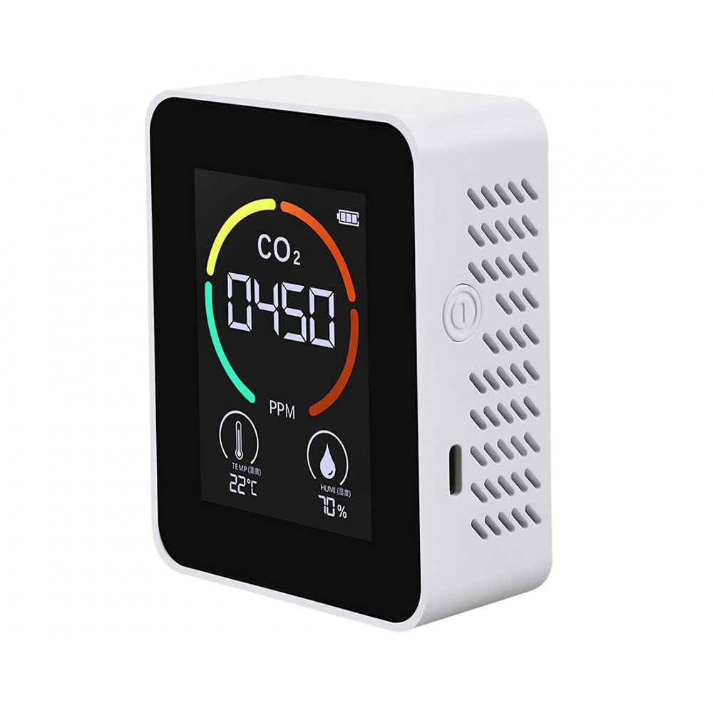 Analizzatore E Rilevatore Di CO2 Colore Bianco - Batteria 1200 Mah-image
