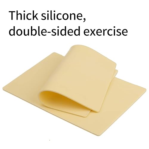 Miniatura 3 de Piel de tatuaje falsa - 10 piezas de piel de práctica en blanco (6 x 8 x 0.4 pulgadas), uso de doble cara de piel de práctica de silicona, práctica