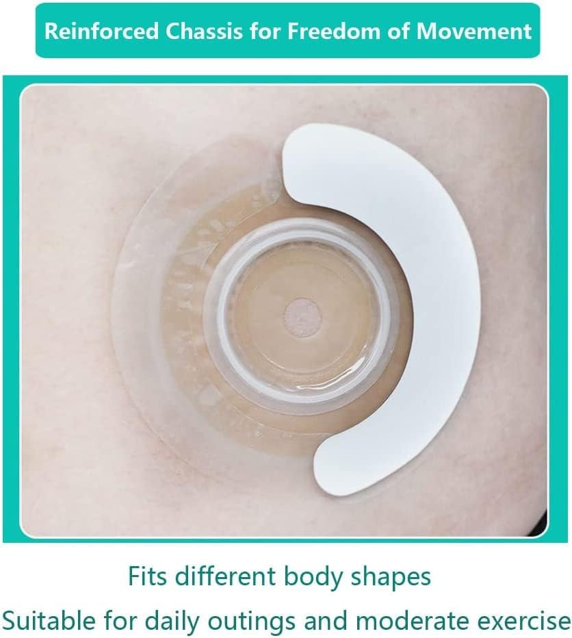 Miniatura 5 de 40 piezas de suministros de ostomía, tiras de barrera de ostomía elásticas para bolsas de colostomía