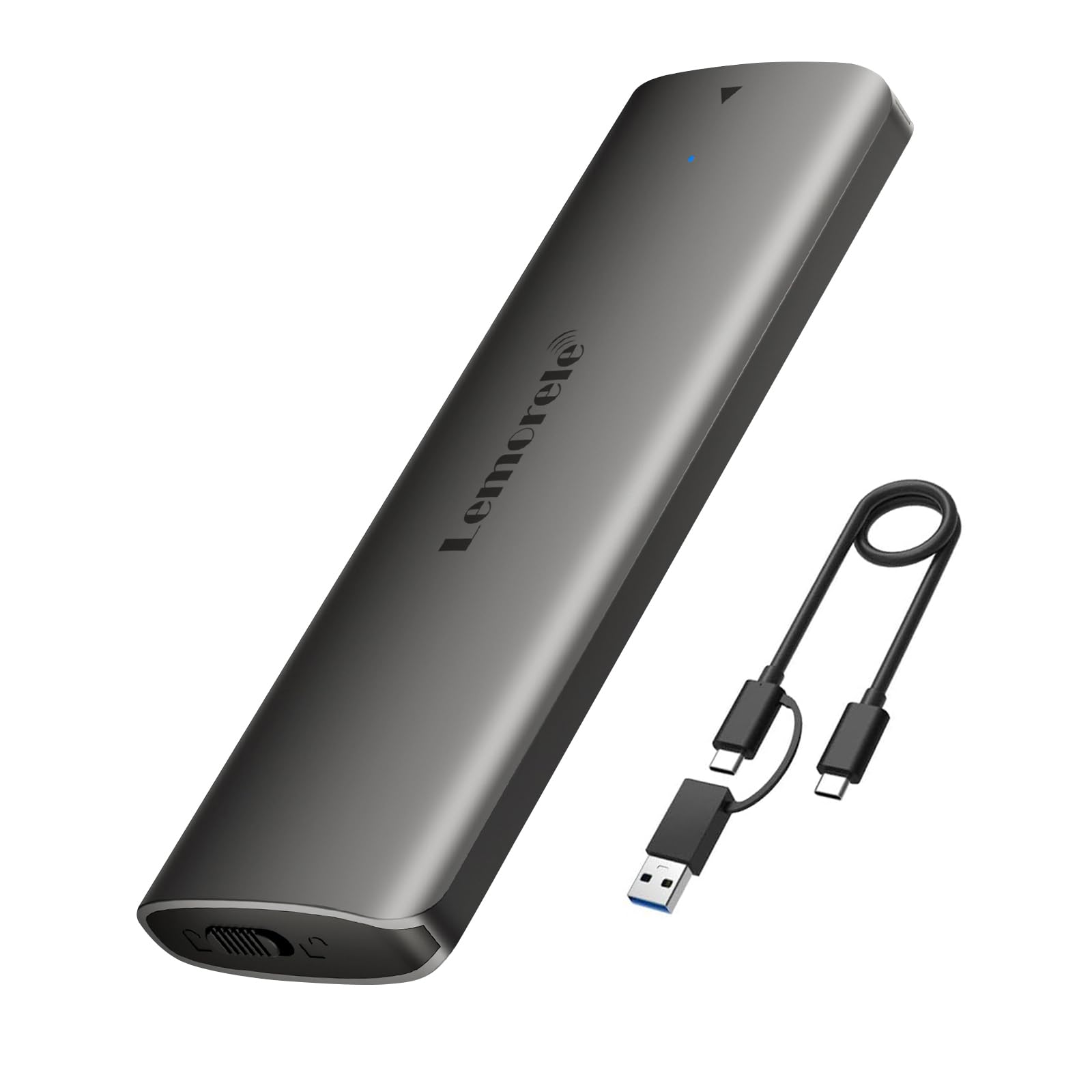 Aluminum M 2 NVMe Enclosure USB 3 2 Gen2 10Gbps Tool-Free SSD Enclosure for PCIe M-Key Nvme USB