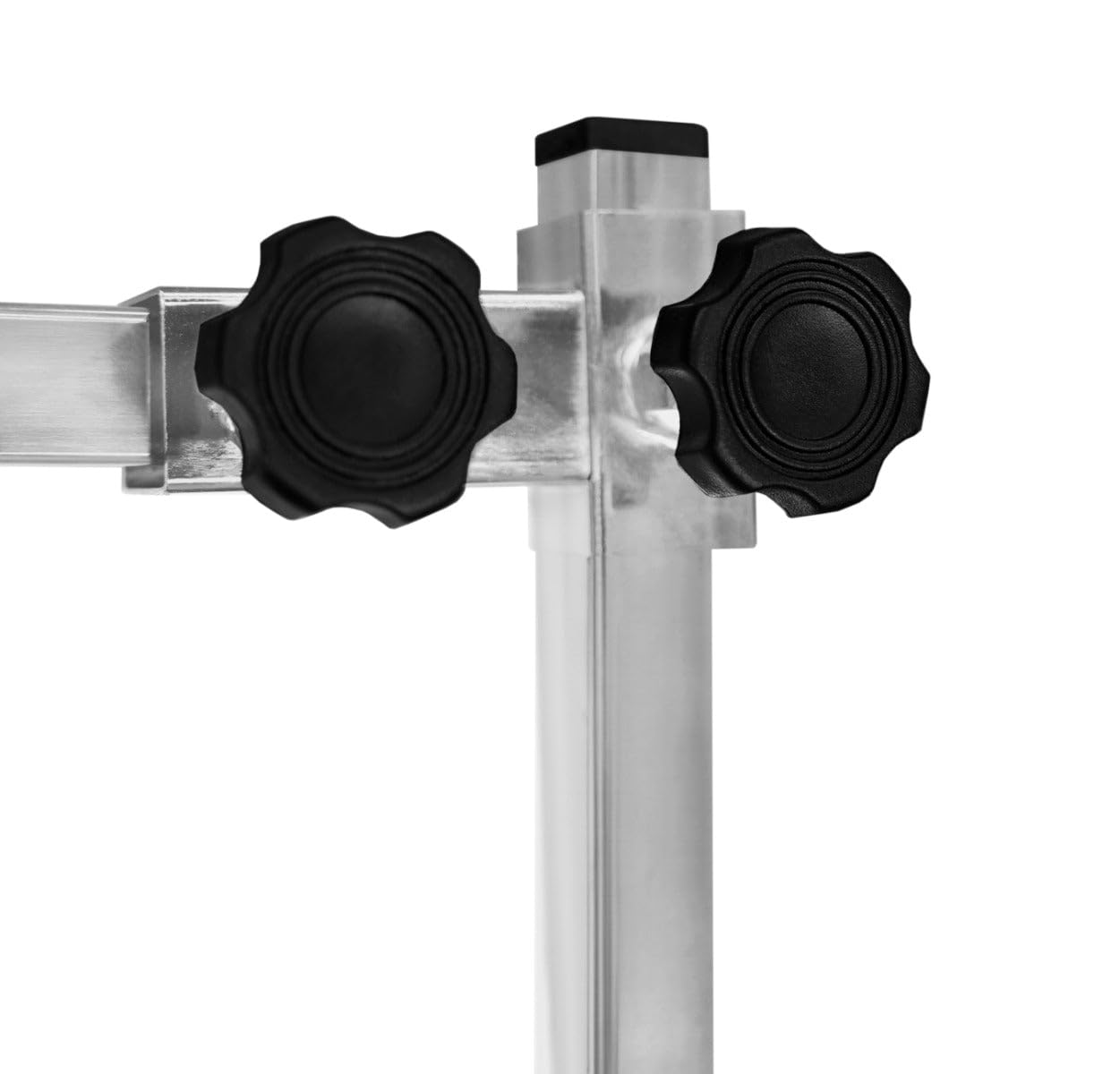 Mesa de Aseo Hidráulica Altura Ajustable Capacidad de 180kg Amplia Superficie de Goma 106cm x 61cm Resistente Estructura de Acero 4 Patas Estables Adaptables 3 Lazos para Sujeción [Negro & Gris]