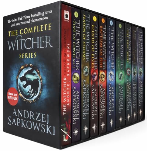 The Witcher Series 1–9 Box Set by Andrzej Sapkowski – Complete Collection
