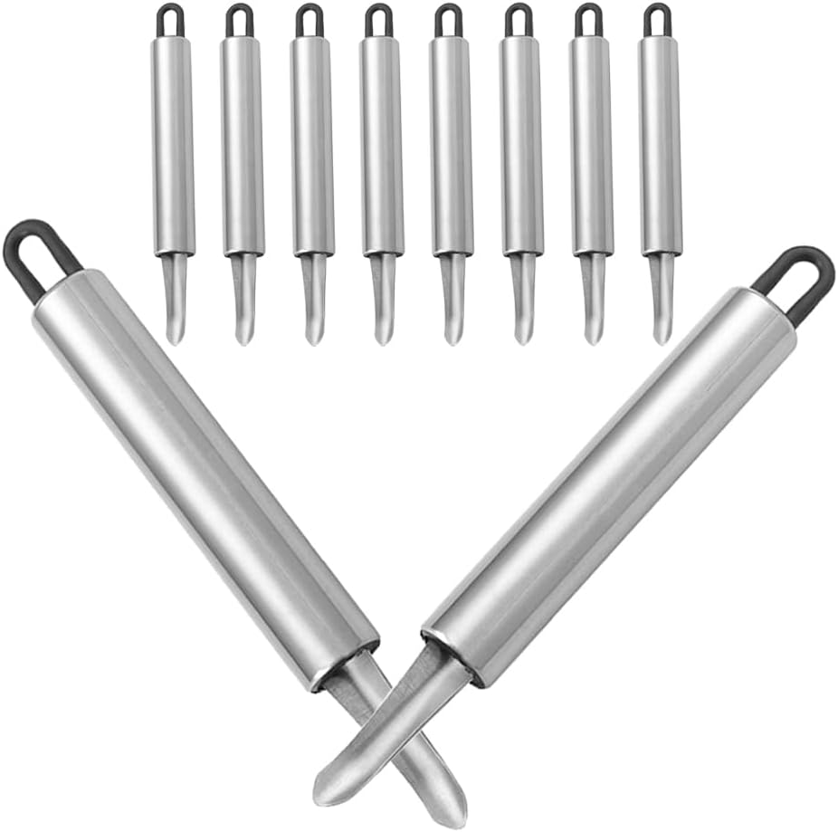10pcs Stainless Steel Fruit Set Cherry Olive Corer Tool Red Date Jujube Pit Remover Longan Lychee Deseeder Kitchen Gadget