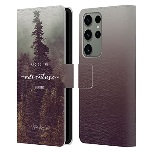Housse Samsung S23 Ultra Forêt Aventure Étui Cuir pour Randonnée et Voyage Nature Magick